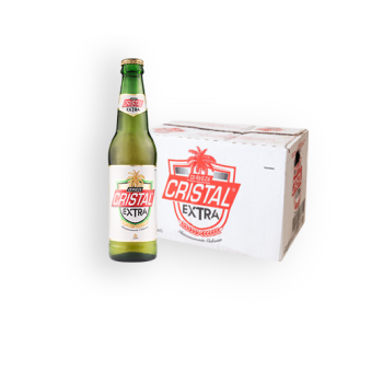 Cerveza Cristal Extra, 24 botellas de 350ml, ALC 5.2% VOL